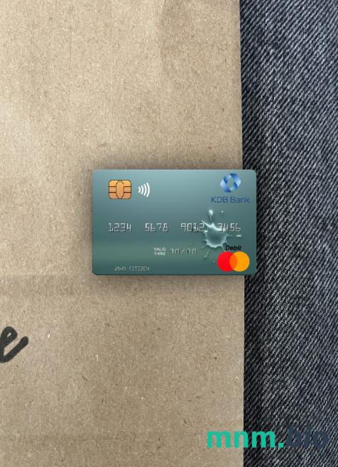 Uzbekistan KDB bank wygląd zdjęcia mastercard skan PSD + zdjęcie